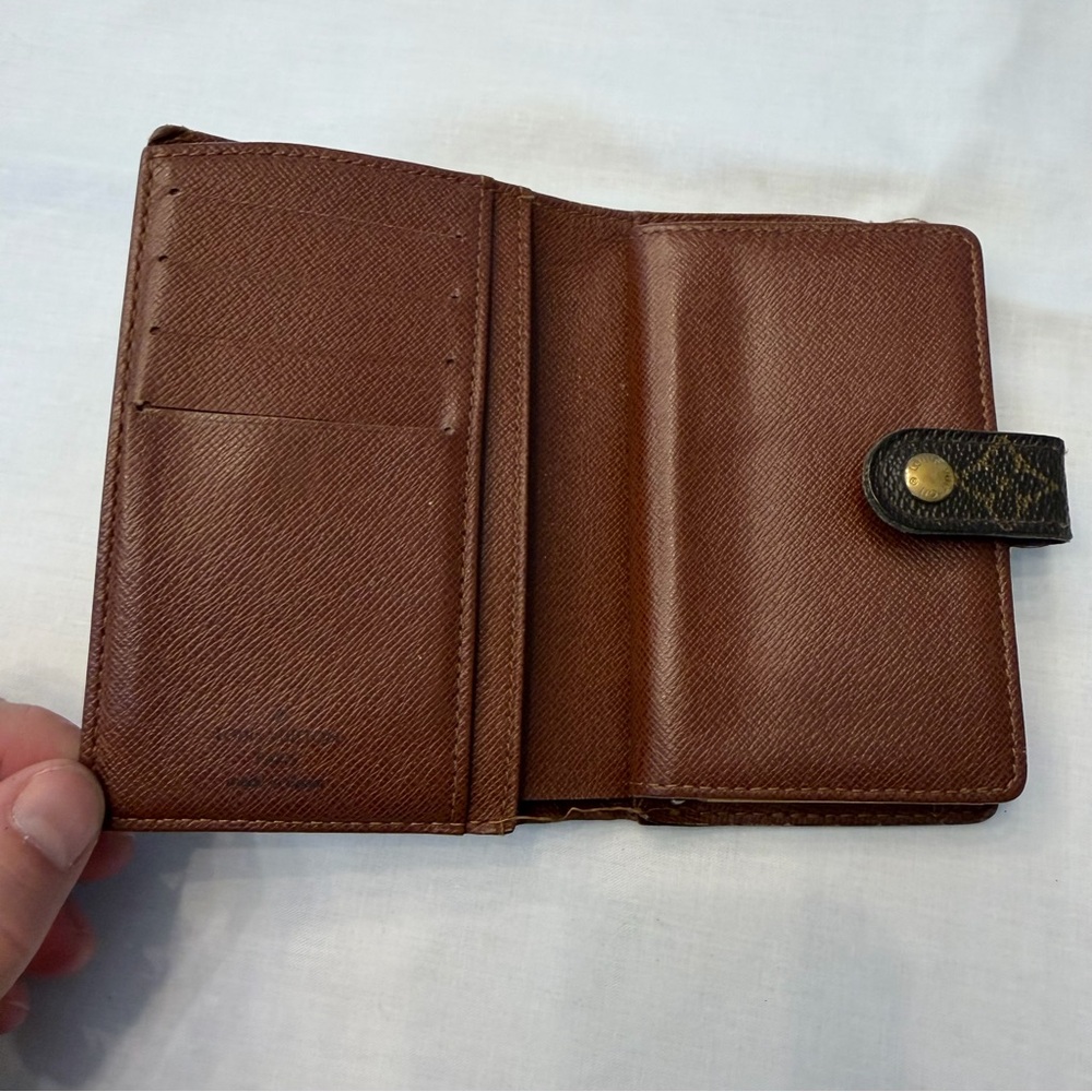 Louis Vuitton Monogram Porte Monnaie Vieille Small Wallet Coin Purse Vintage - Picture 6 of 10